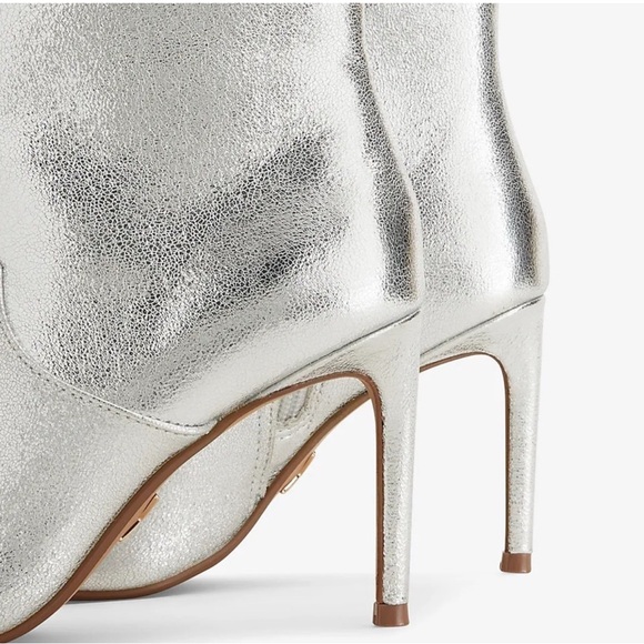 EXPRESS POINTY TOE METALLIC ANKLE BOOTS - Picture 2 of 6
